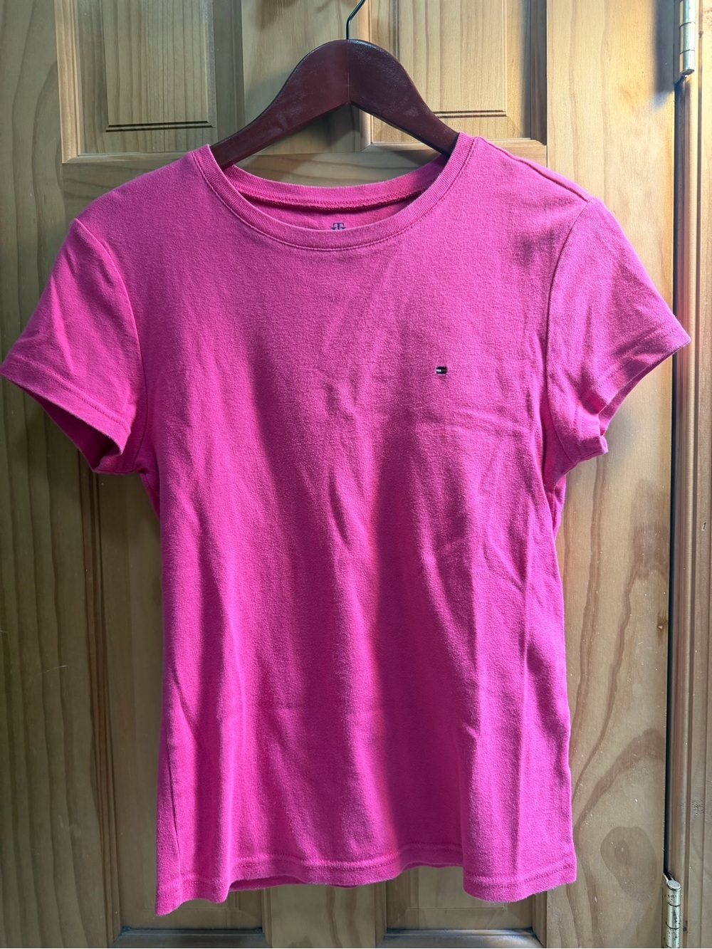 Tommy Hilfiger Hot Pink Short Sleeve Crew Tee